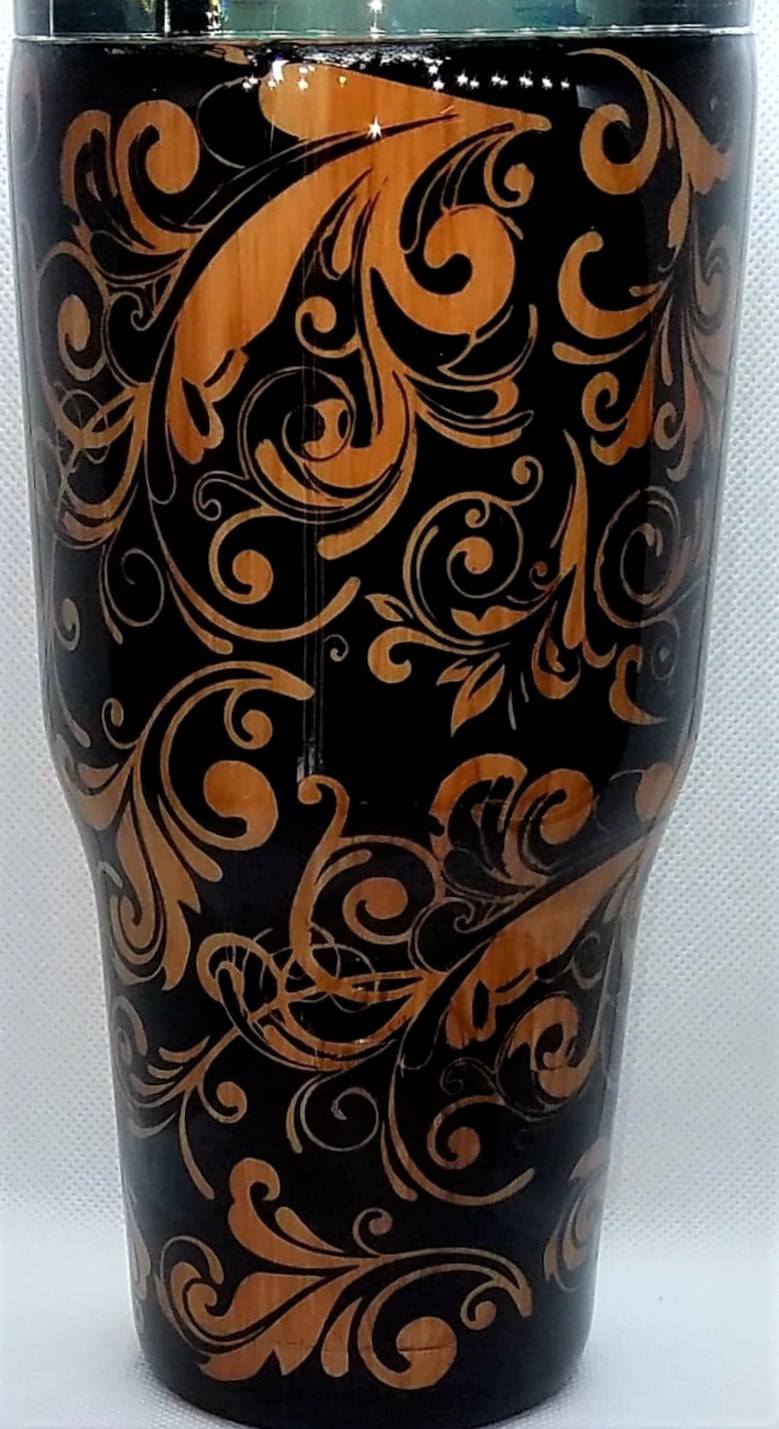 30 oz Wood Swirl Tumbler