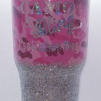 30 oz Camo and Bling Tumbler