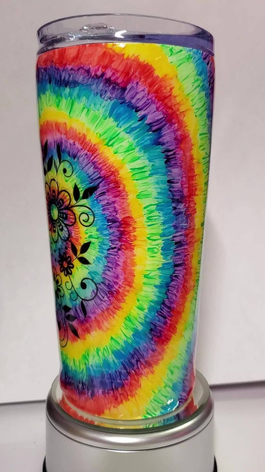 16 oz Tie Dyed Tumbler