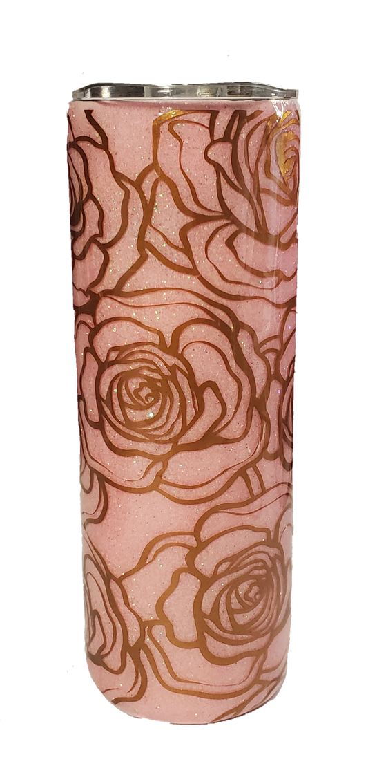 20 oz Skinny Rosie Cut-Out Tumbler